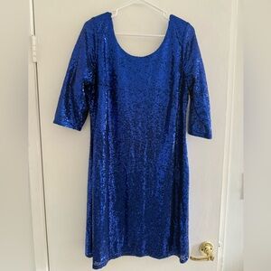 My Michelle Royal Blue Sequin Dress